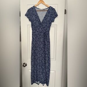 Rebel Sugar Navy Floral Maxi Dress